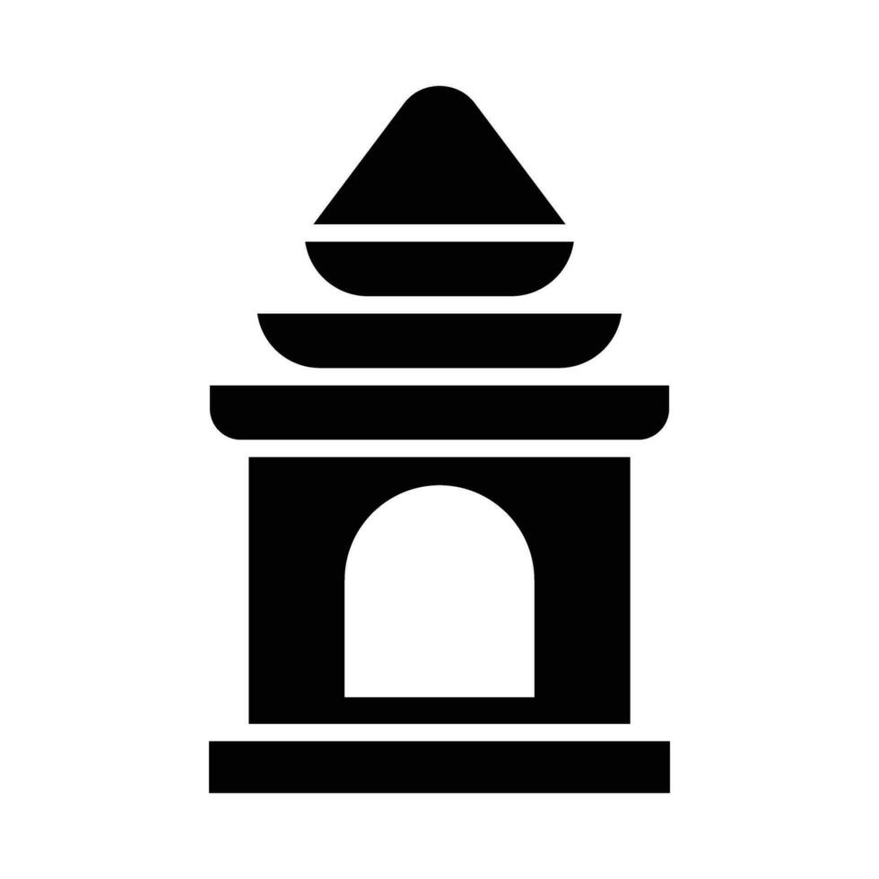 Temple Vector Glyph Icon For Personal And Commercial Use.