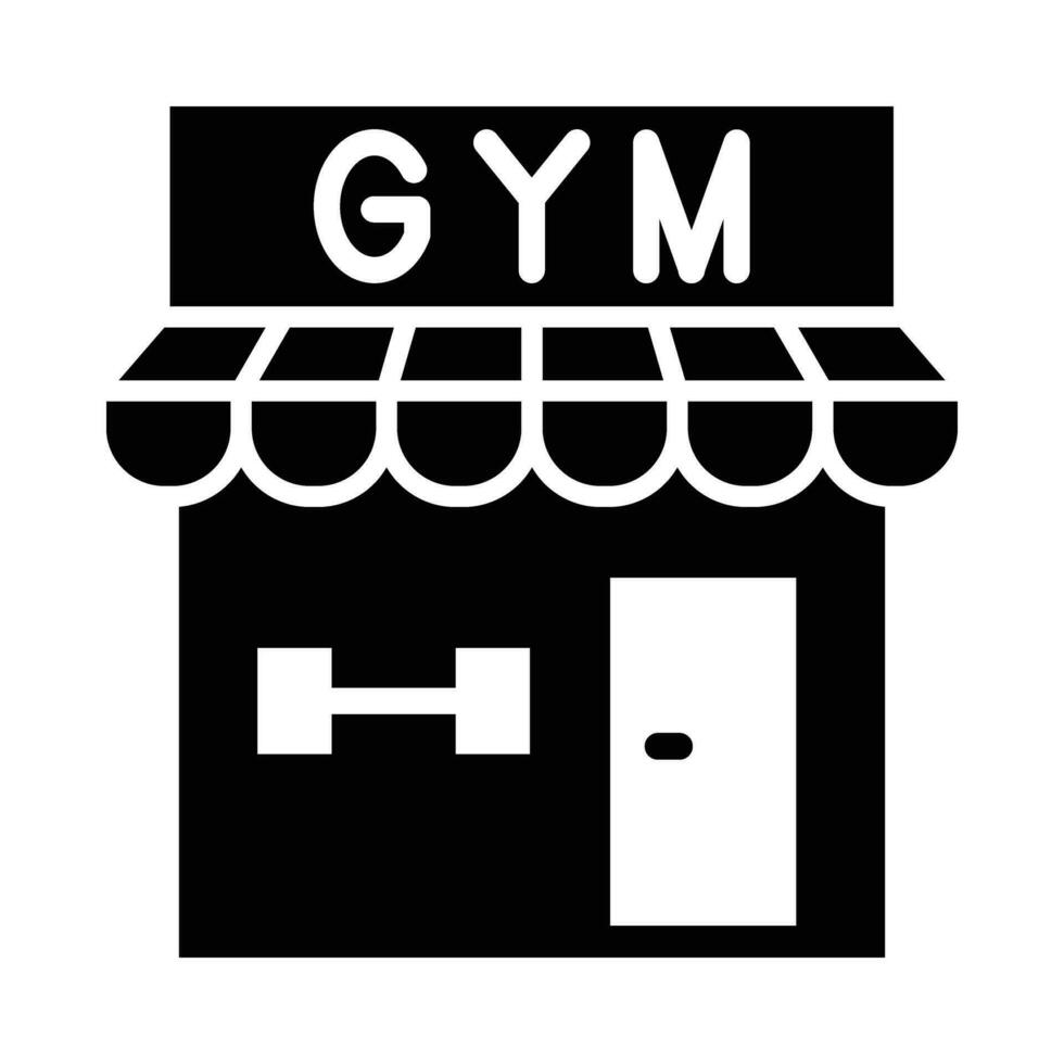 gimnasio vector glifo icono para personal y comercial usar.