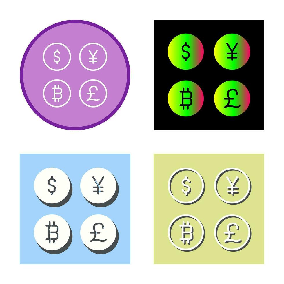 Currency Symbols Vector Icon