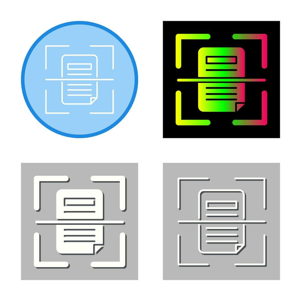Scan Vector Icon