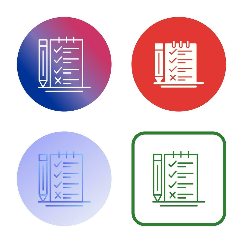 Survey Checklist Vector Icon