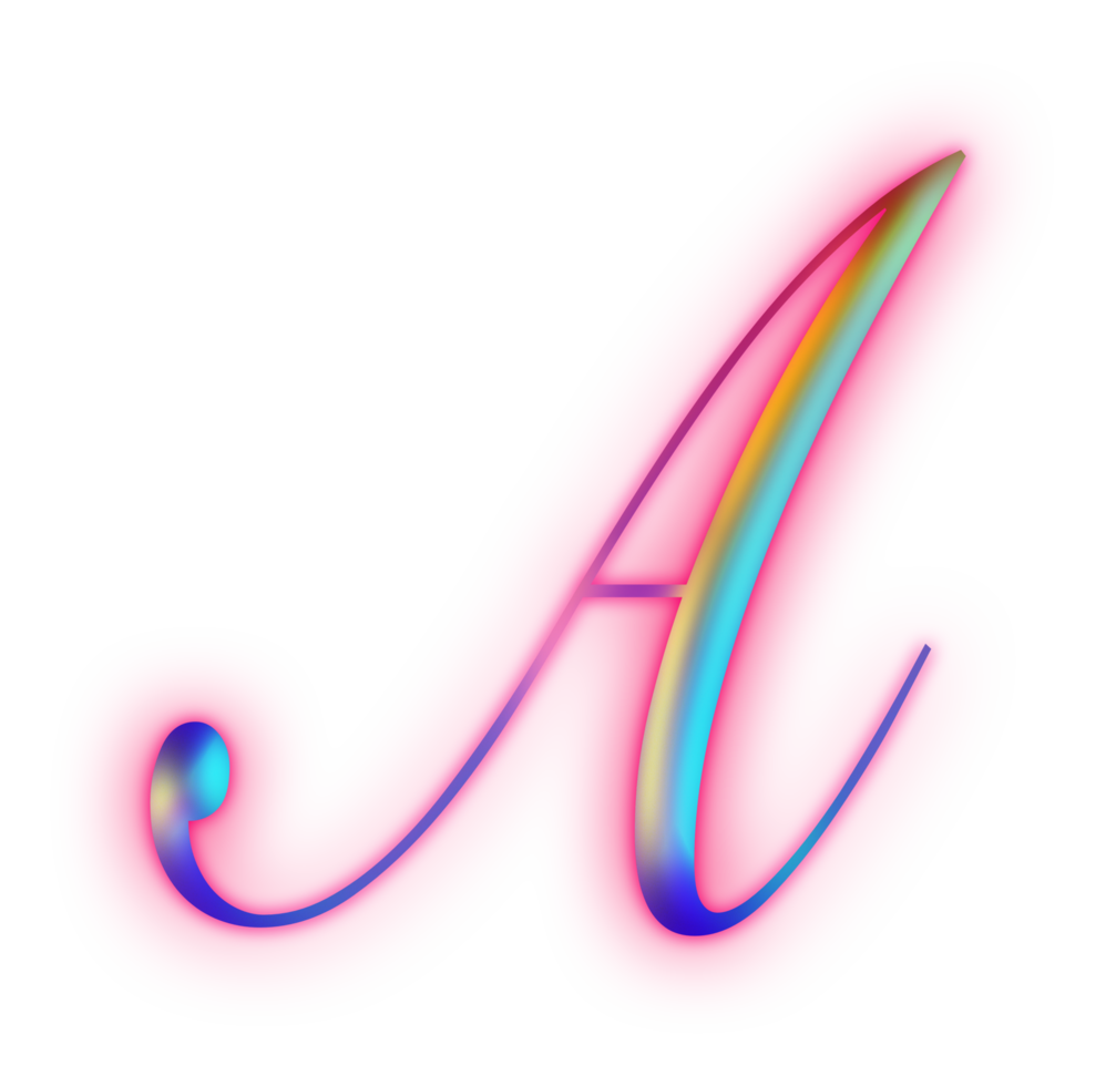 Pink light Alphabet png