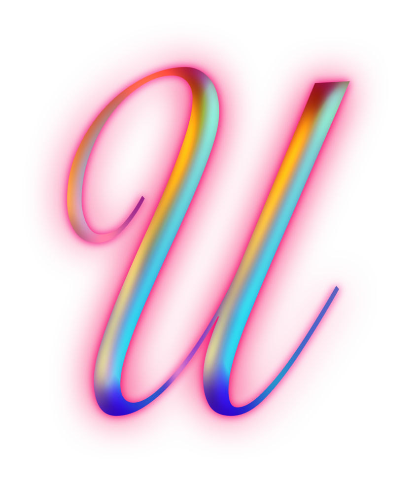 Pink light Alphabet png