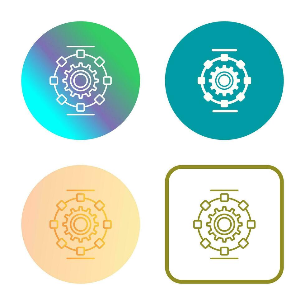 Automated Process Vector Icon