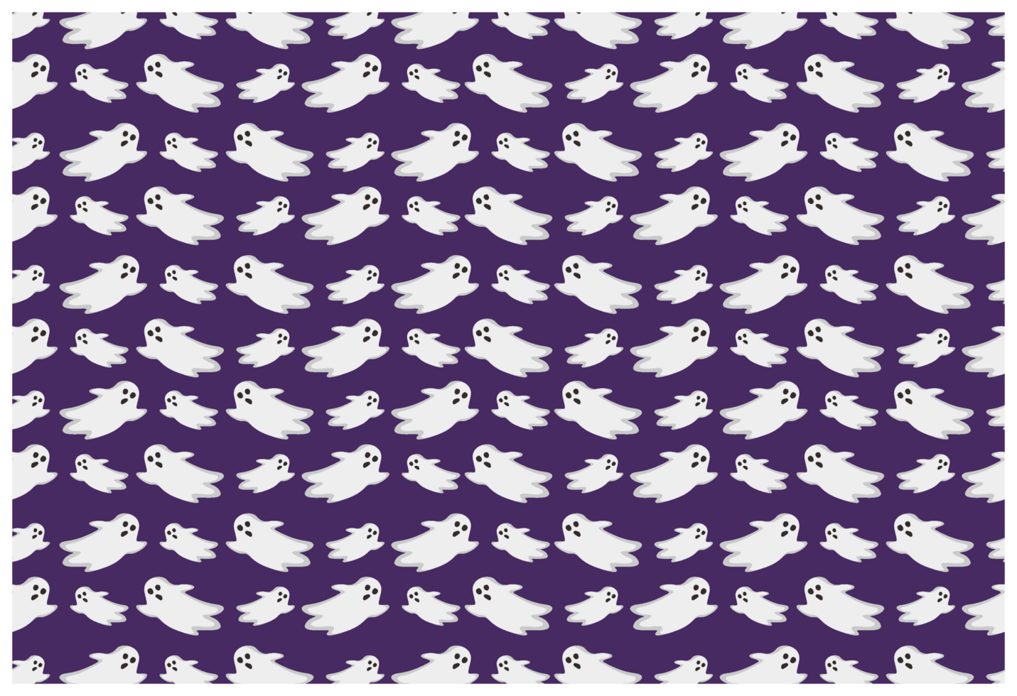 Halloween - Cute Ghost Pattern Background png