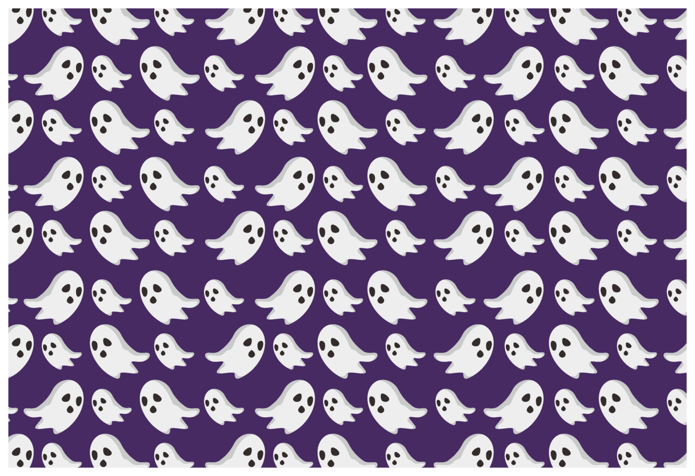 Halloween - Cute Ghost Pattern Background png