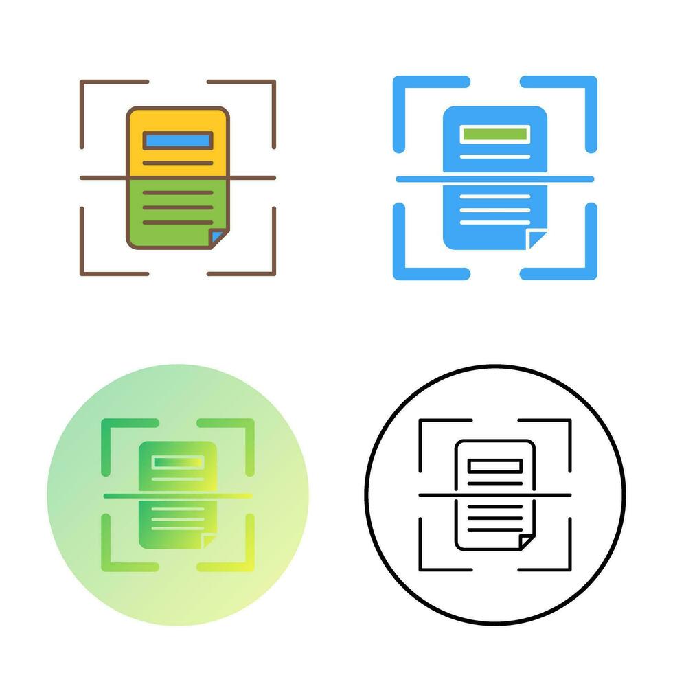 Scan Vector Icon