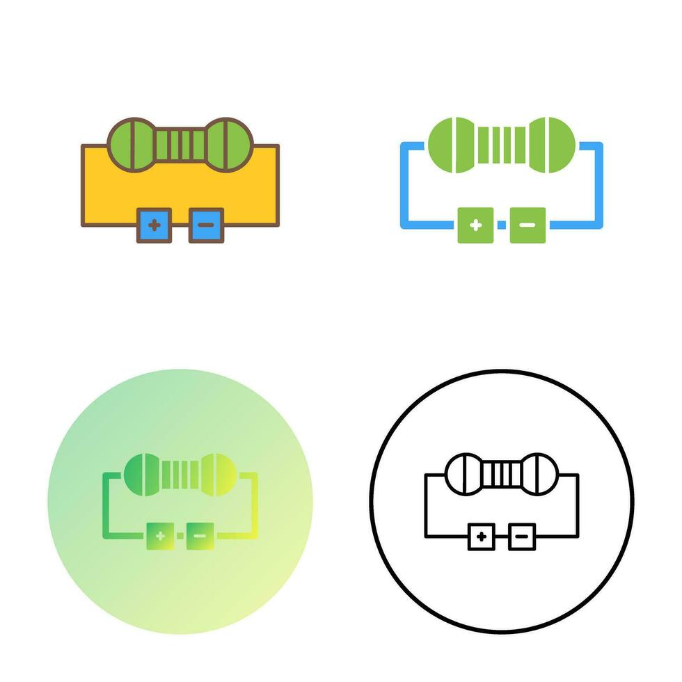 icono de vector de resistencia