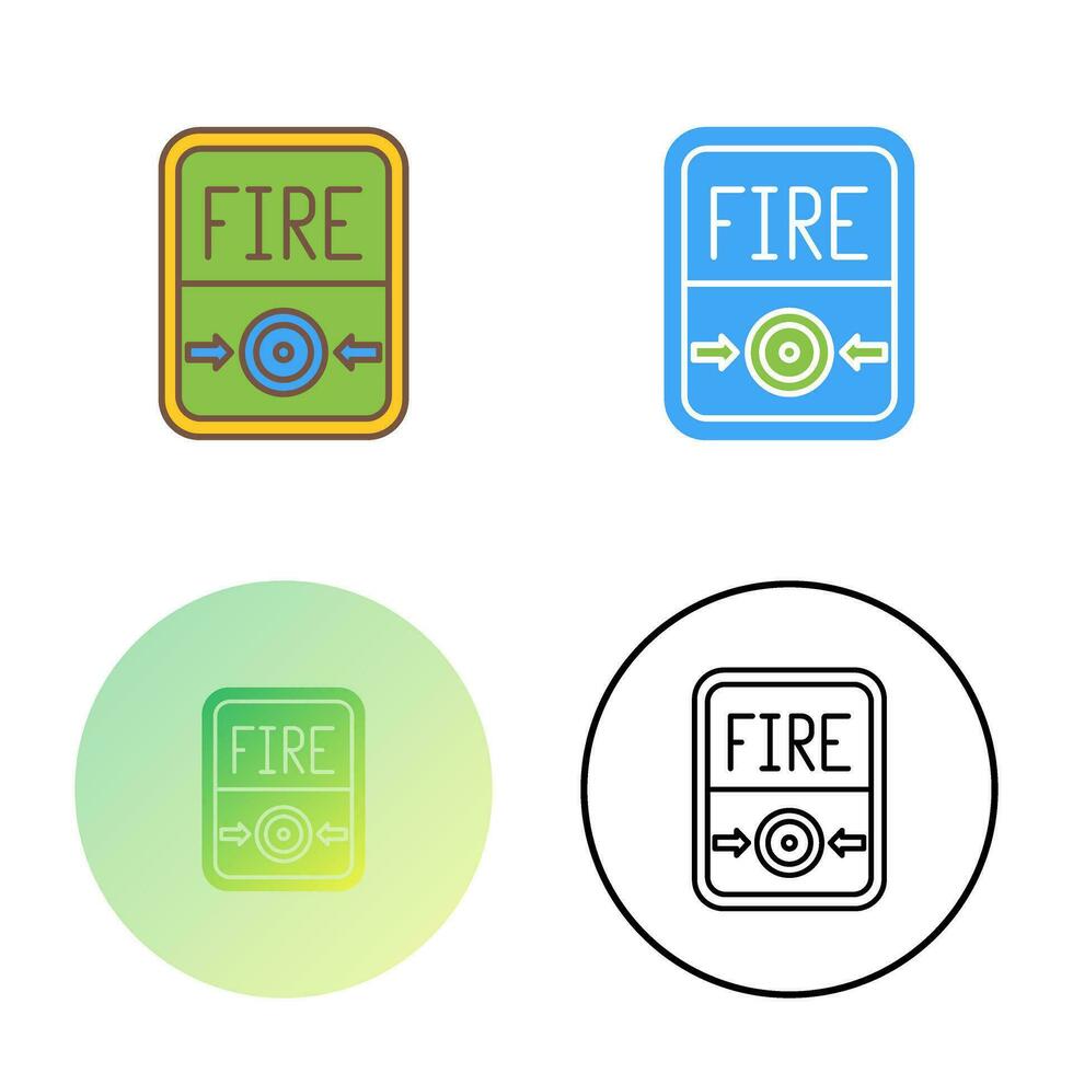 Fire Button Vector Icon