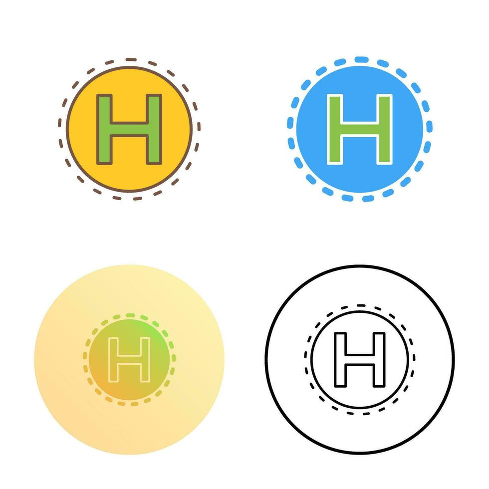Helipad Vector Icon