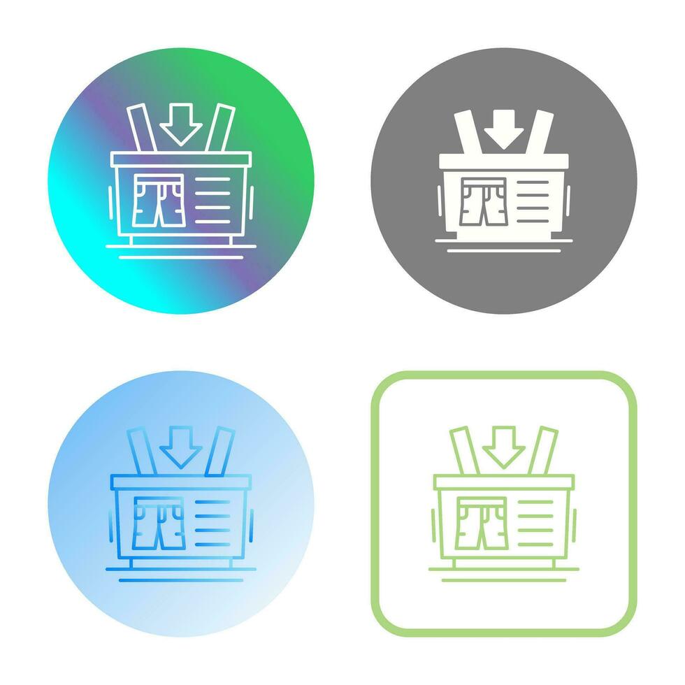 Shopping Basket Vector Icon