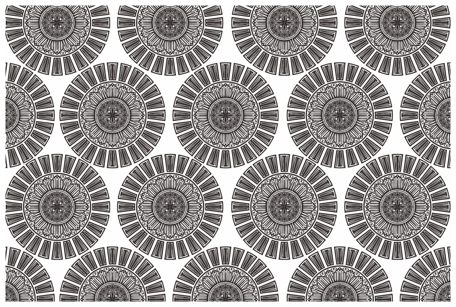 Mandala Ornament Pattern With Transparent  Background png