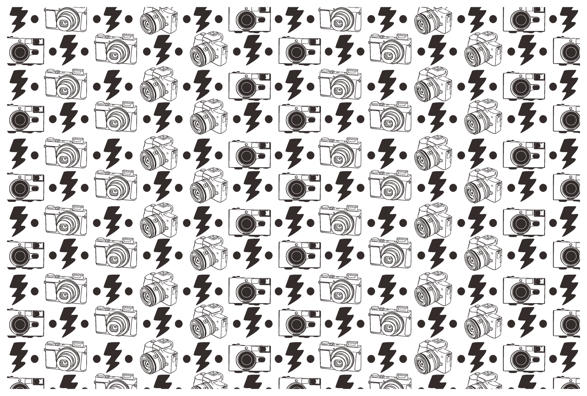 Camera Line Art Pattern With Transparent Background 34129428 PNG