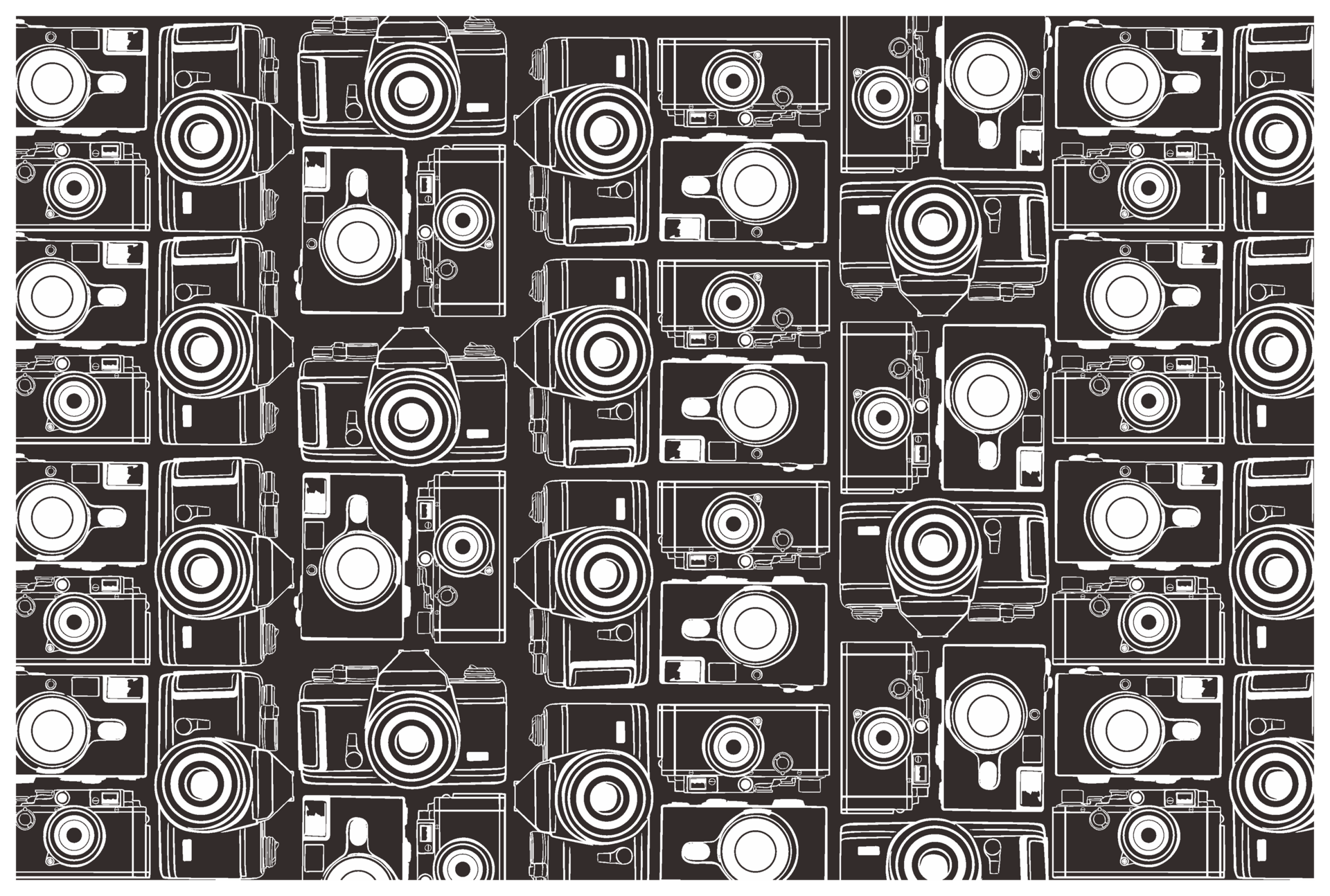 Camera Line Art Pattern With Transparent Background 34129431 PNG