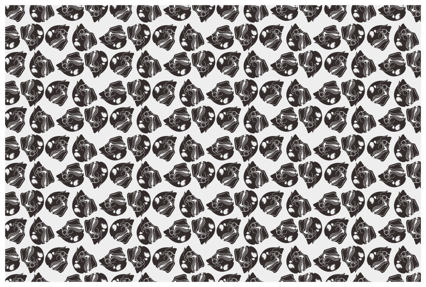 Dragon Skull Tattoo Pattern Background png
