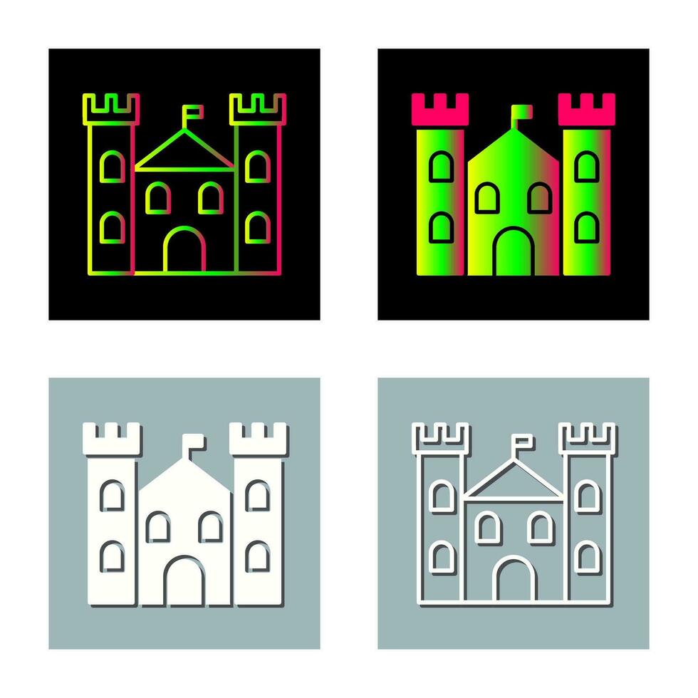 icono de vector de castillo