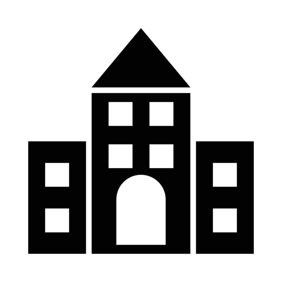 School Glyph Icon Design vector