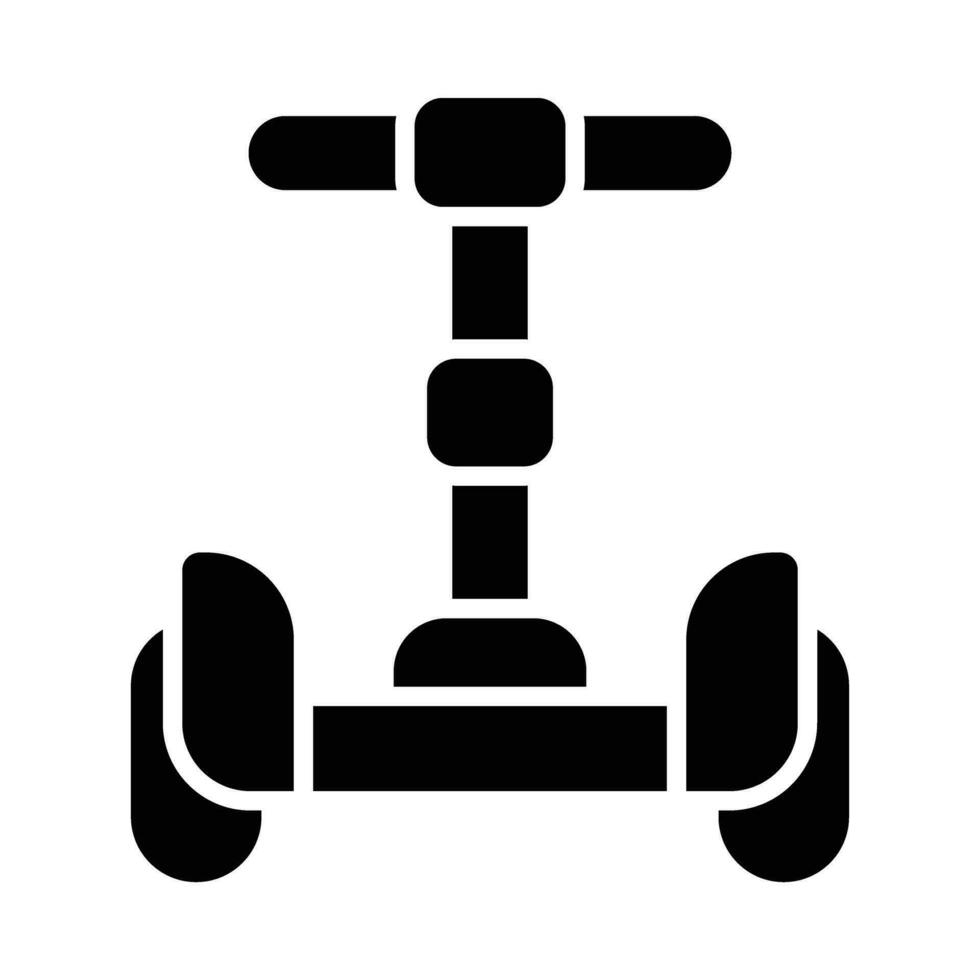 Segway Glyph Icon Design vector