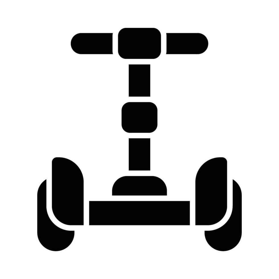 Segway Glyph Icon Design vector