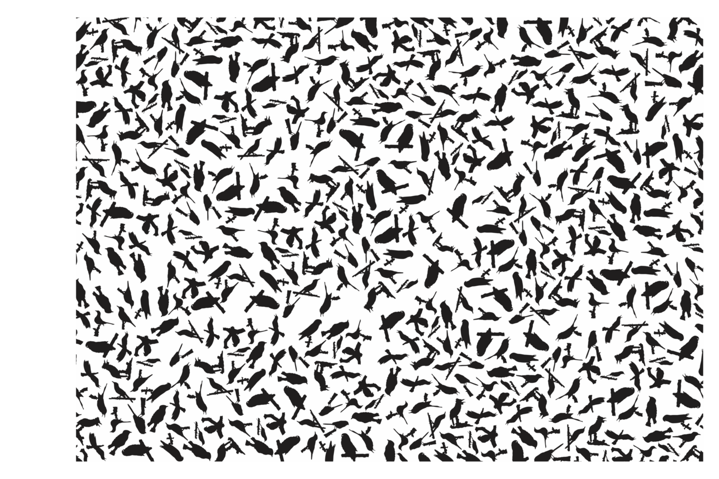 Bird Silhouette Pattern Background png