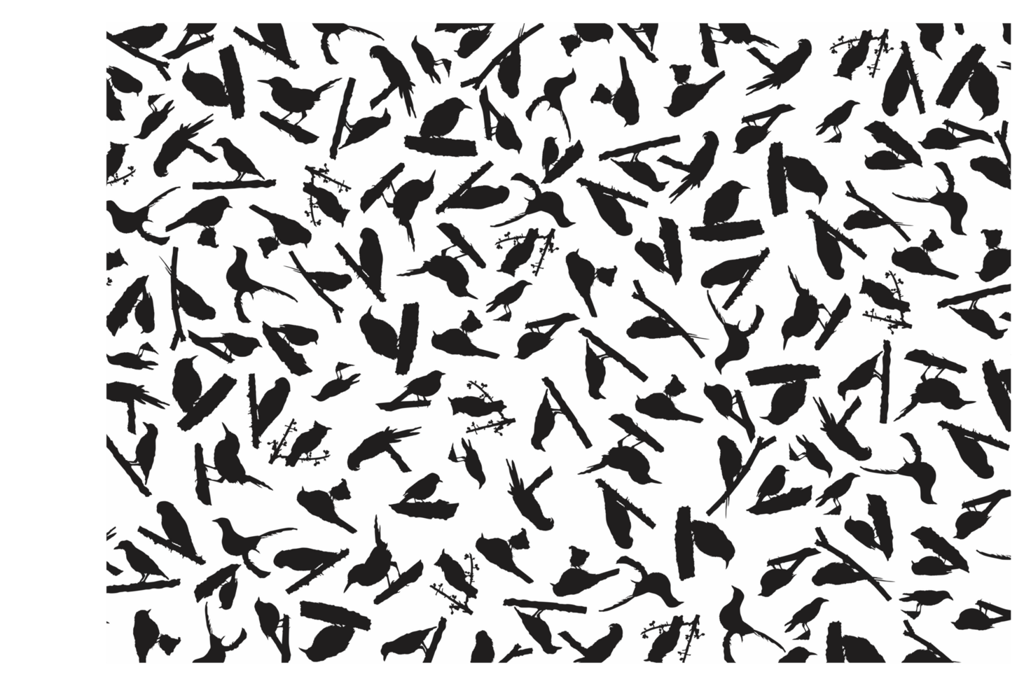 Bird Silhouette Pattern Background png