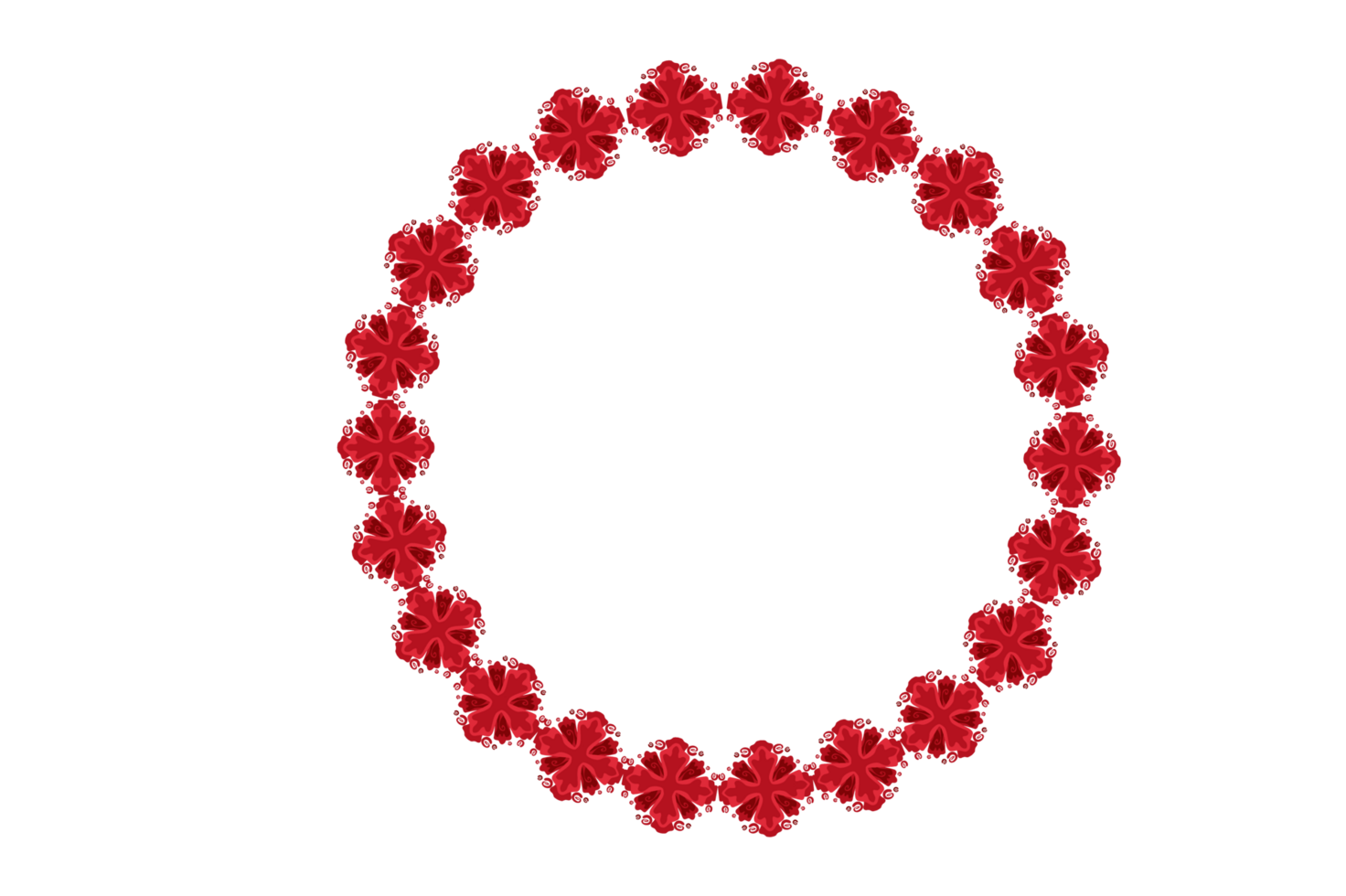 Circle Monogram Frame Border With Transparent Background png