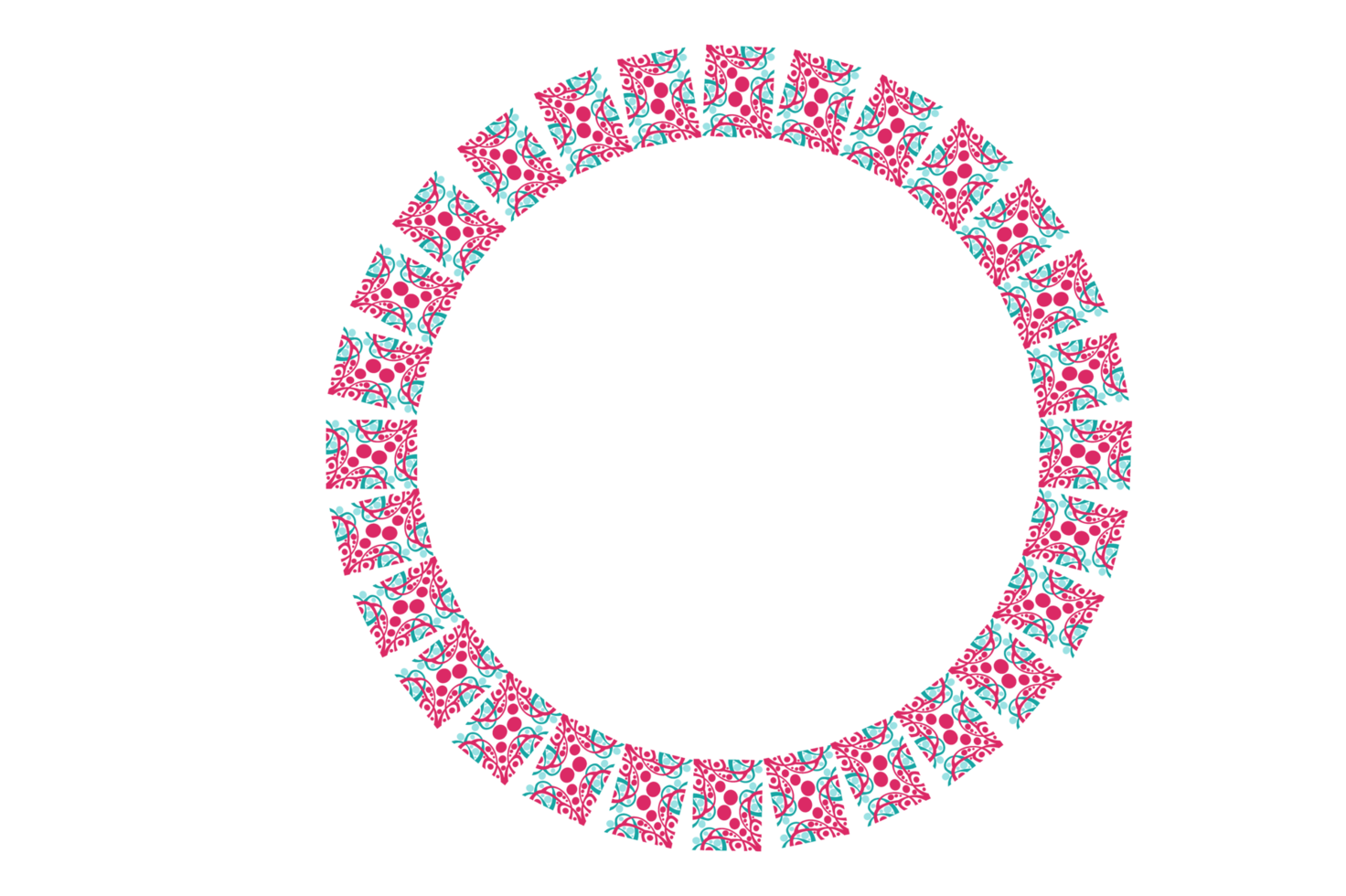 Circle Monogram Frame Border With Transparent Background png