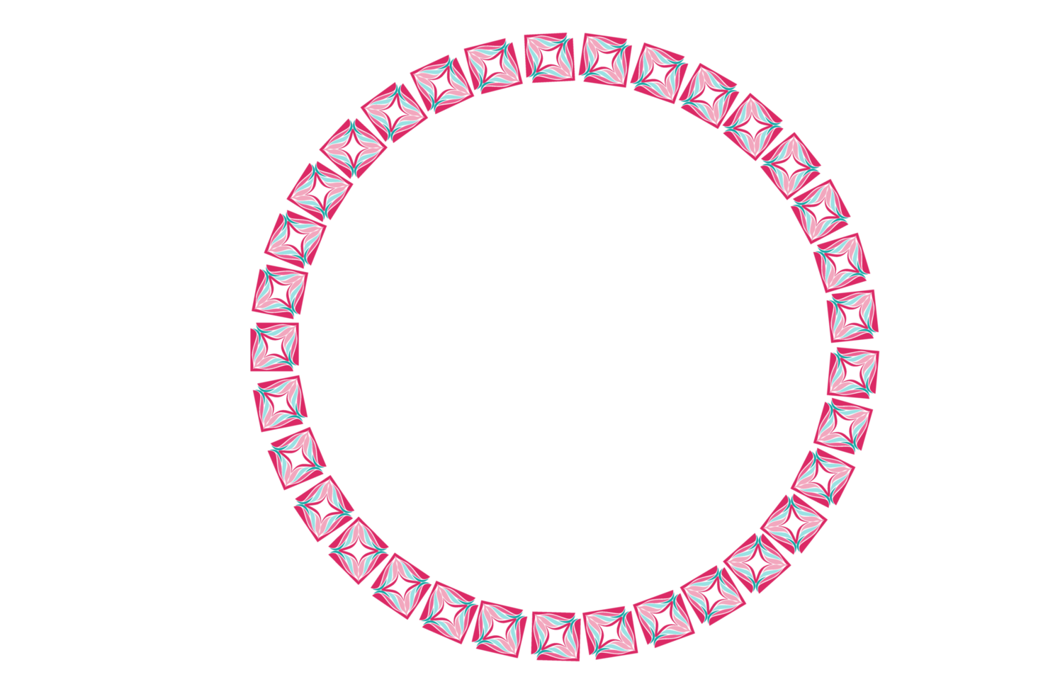 Circle Monogram Frame Border With Transparent Background png