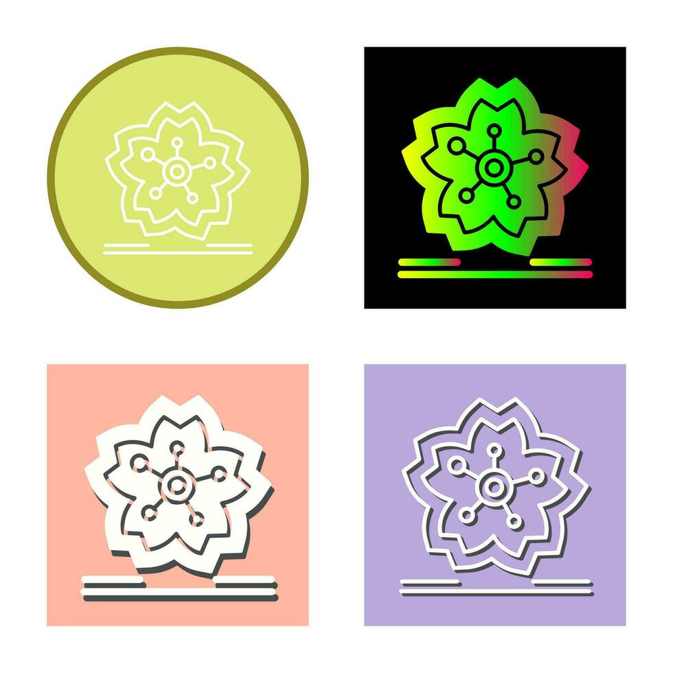 Cherry Blossom Vector Icon