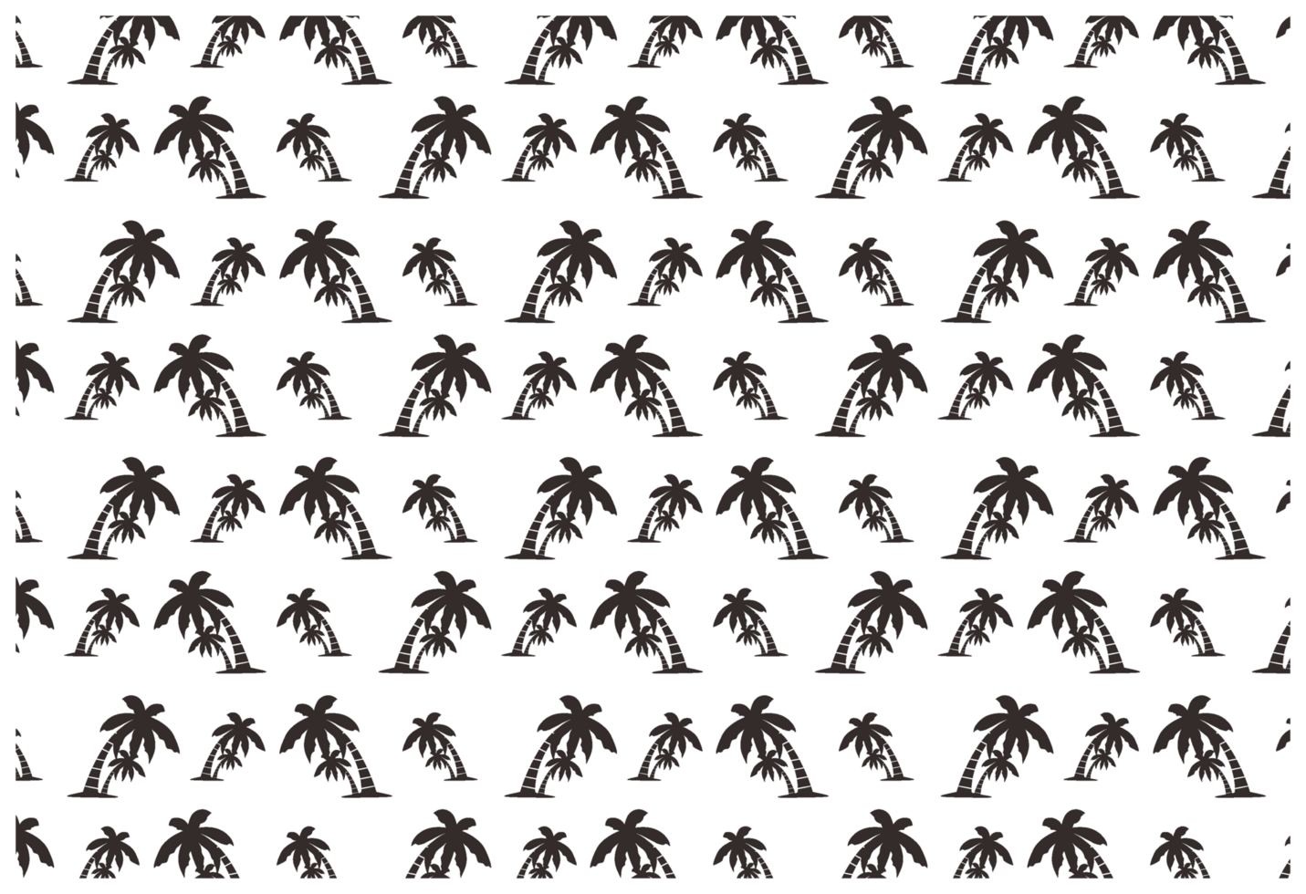 Palm Tree Silhouette Pattern Background png
