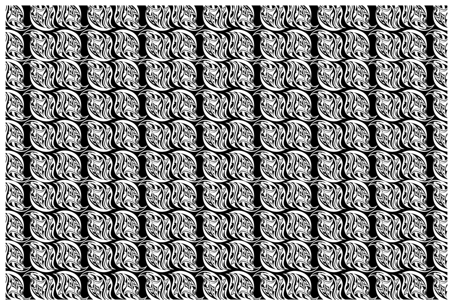 Black Ornament Tattoo Pattern Background png