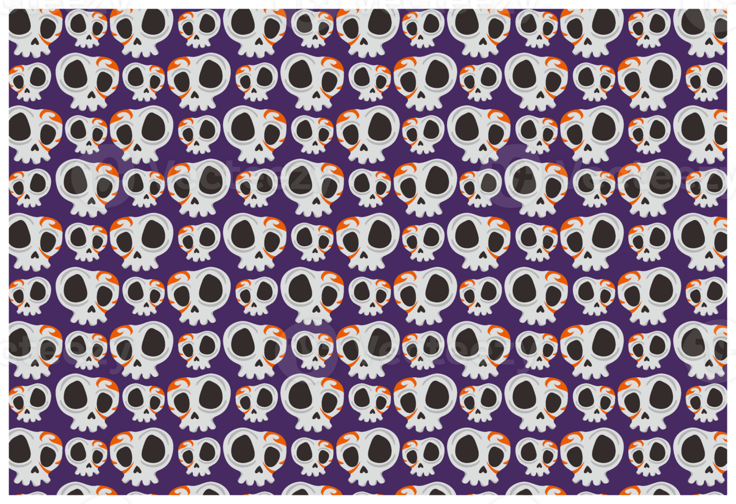Halloween - Skull - Skeleton Pattern Background png