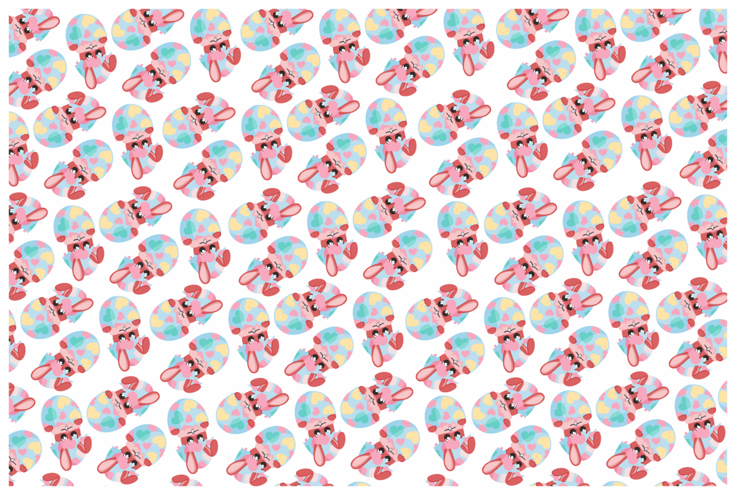 Easter Bunny Pattern Background png