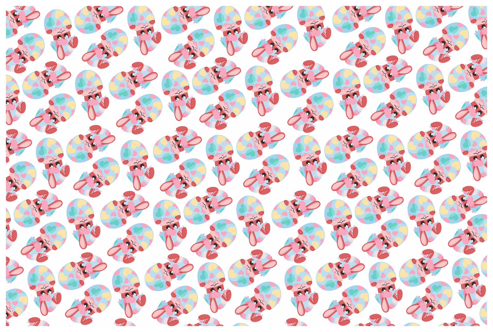 easter-bunny-pattern-background-34131094-png