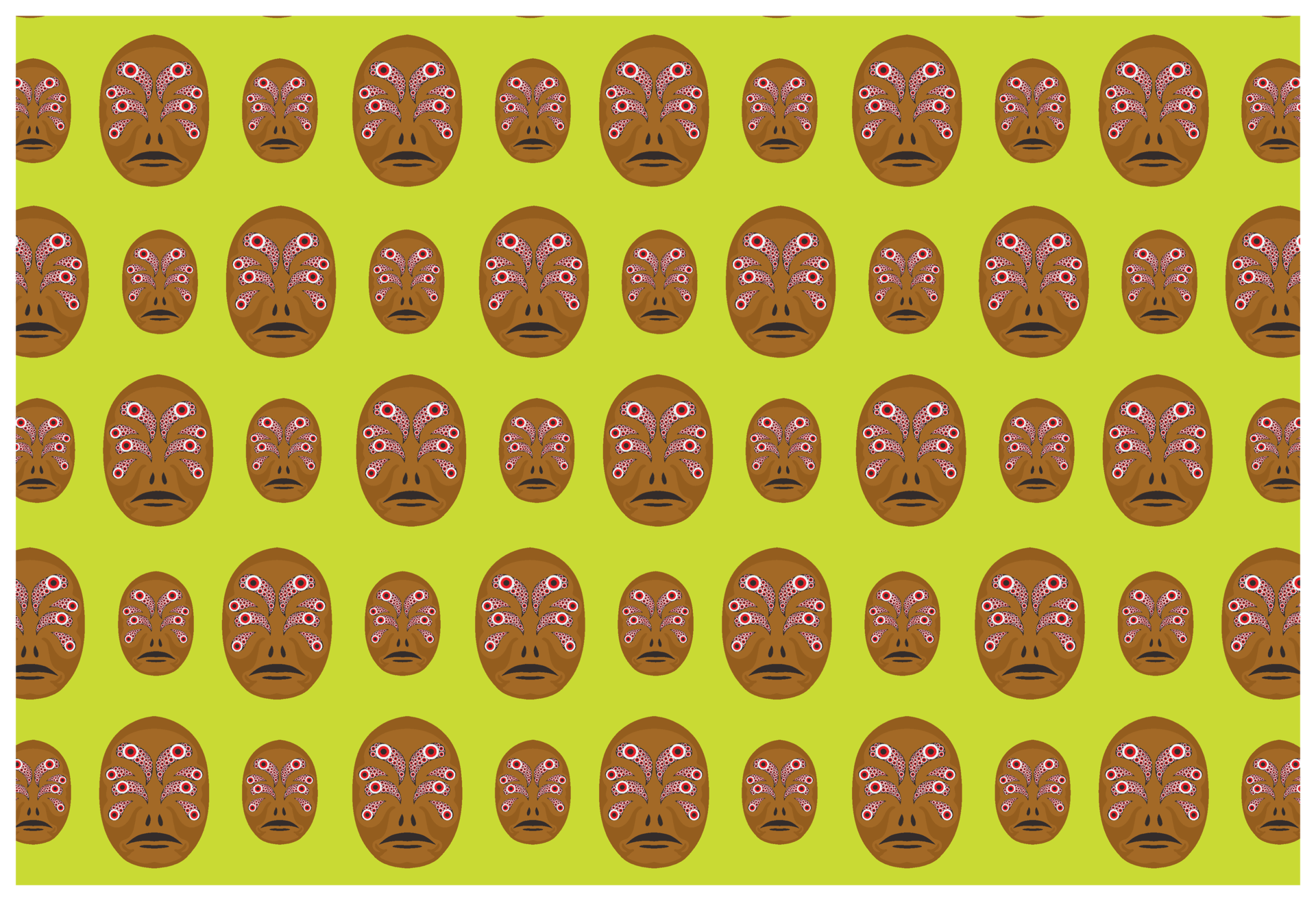 halloween-a-monster-with-many-eyes-pattern-background-34131099-png