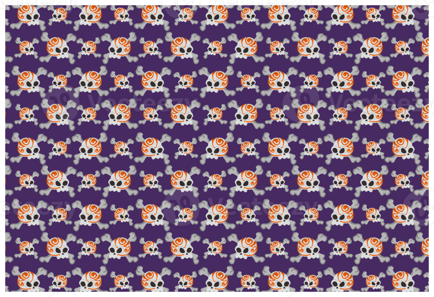 Halloween - Skull - Skeleton Pattern Background png