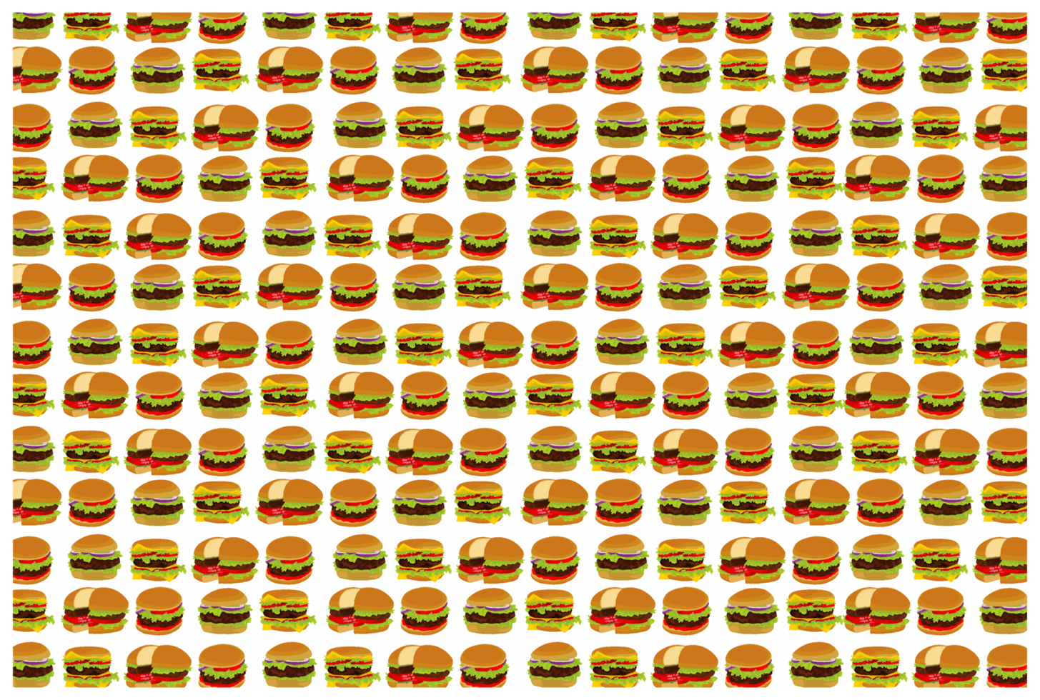 Hamburger Pattern Background png