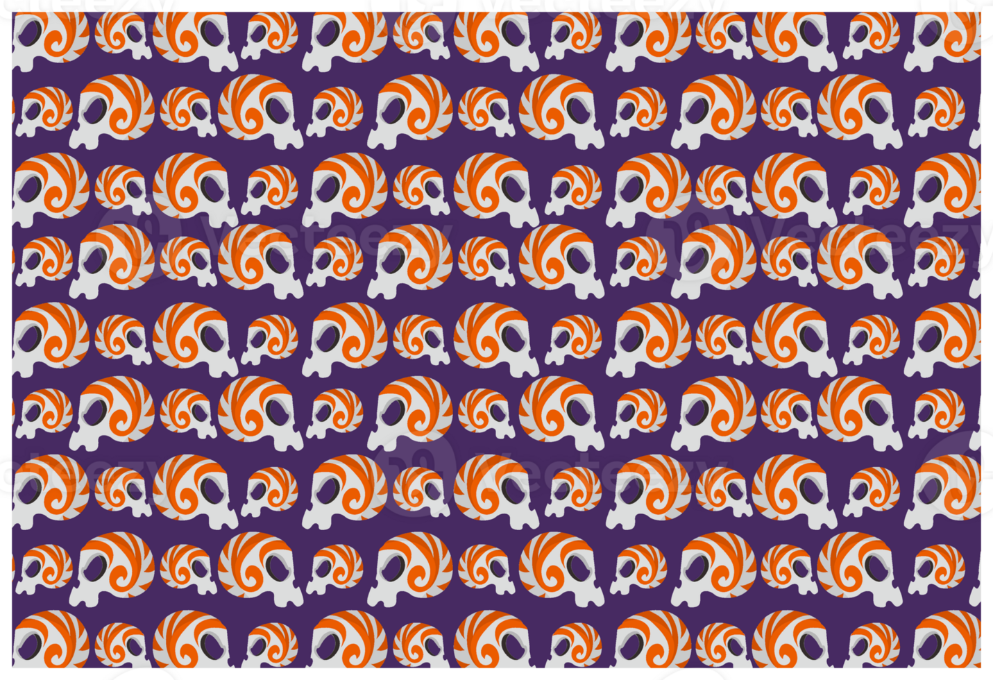 Halloween - Skull - Skeleton Pattern Background png