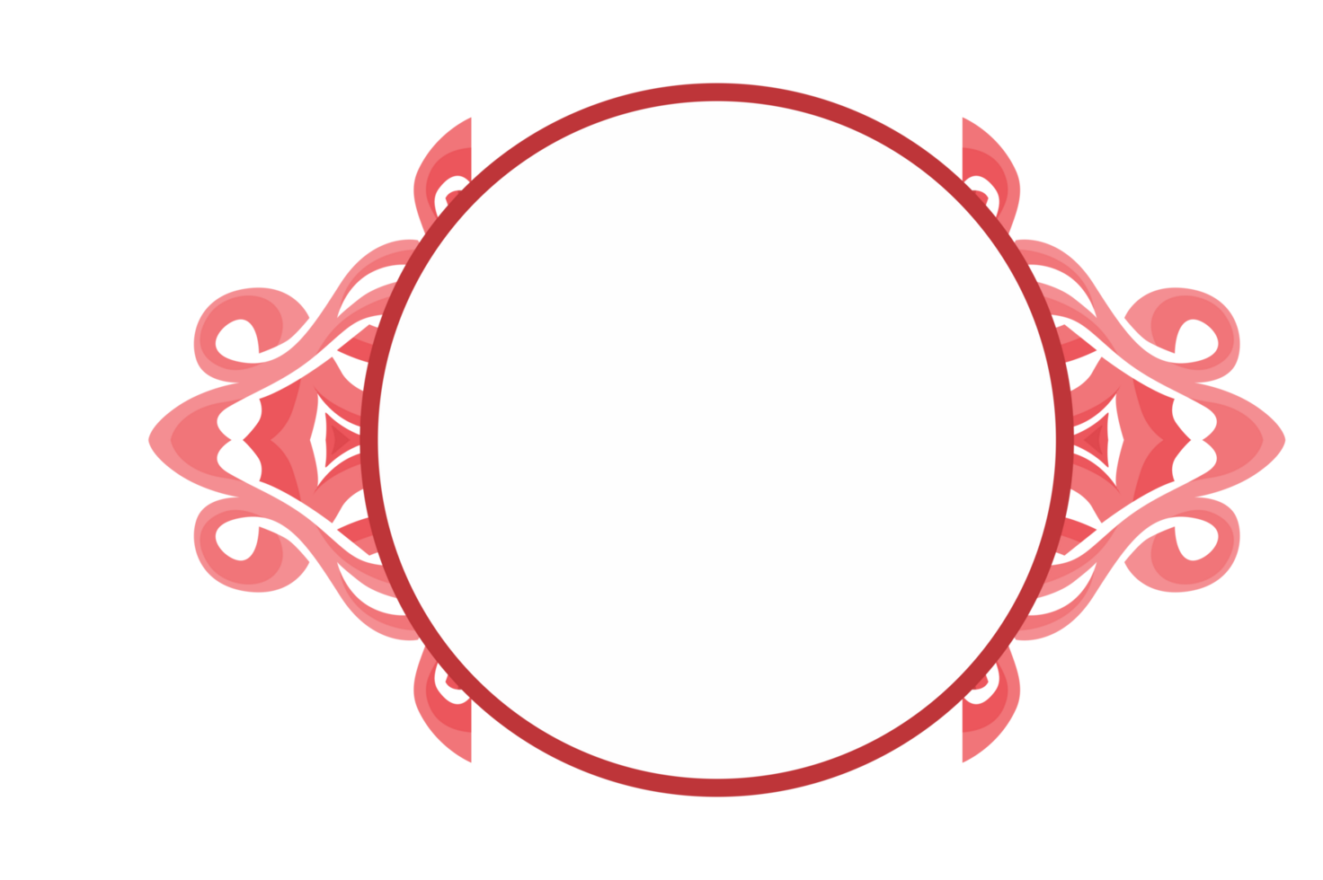 Swirl Ornament Border With Transparent Background png