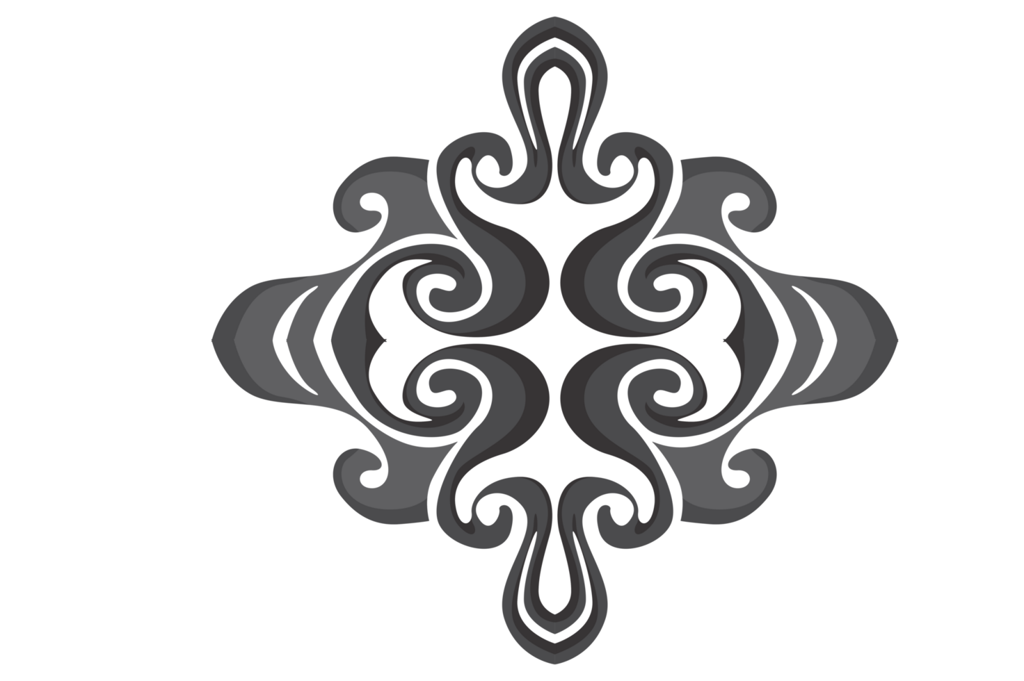 Swirl Ornament Border With Transparent Background png