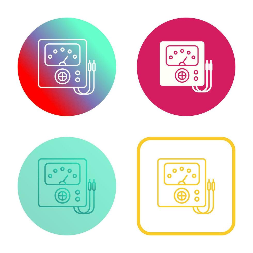 Voltmeter Vector Icon