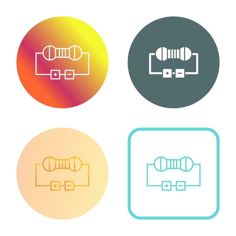 icono de vector de resistencia