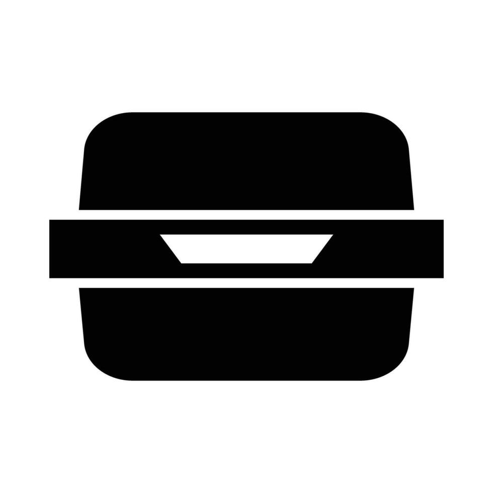 almuerzo bolso vector glifo icono para personal y comercial usar.