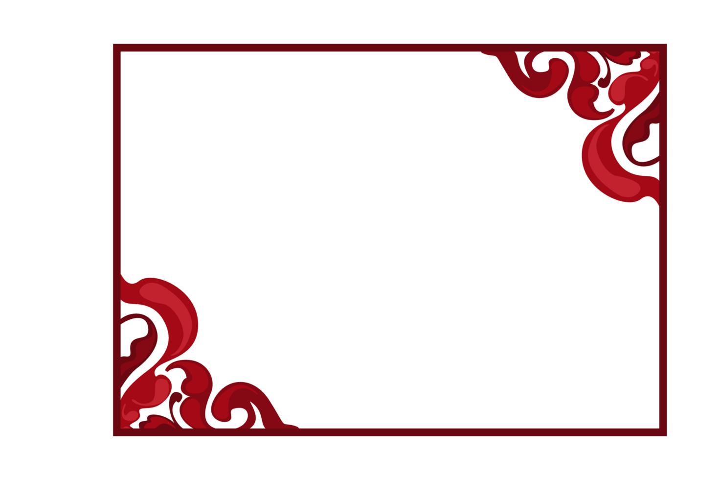 Flora Ornament Border With Design With Transparent Background png