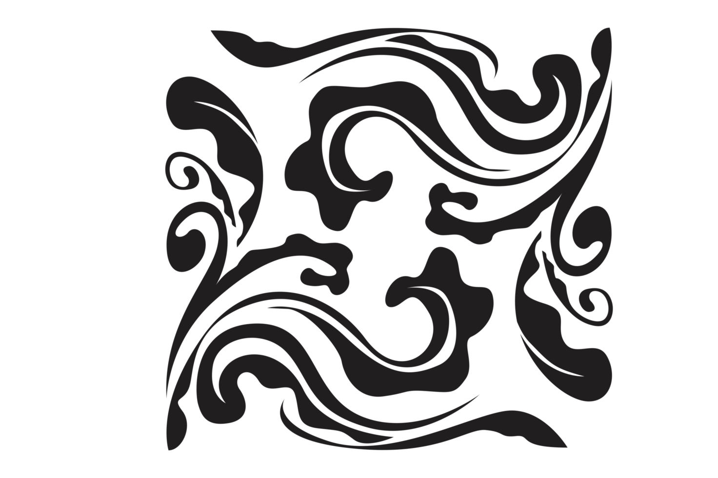 Flora Ornament Border With Design With Transparent Background png