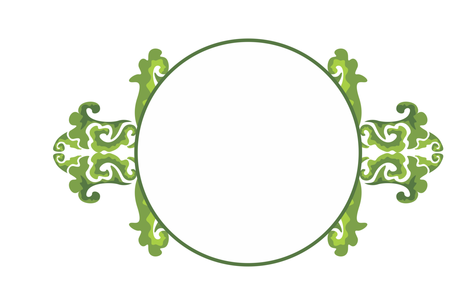 Flora Ornament Border With Design With Transparent Background png
