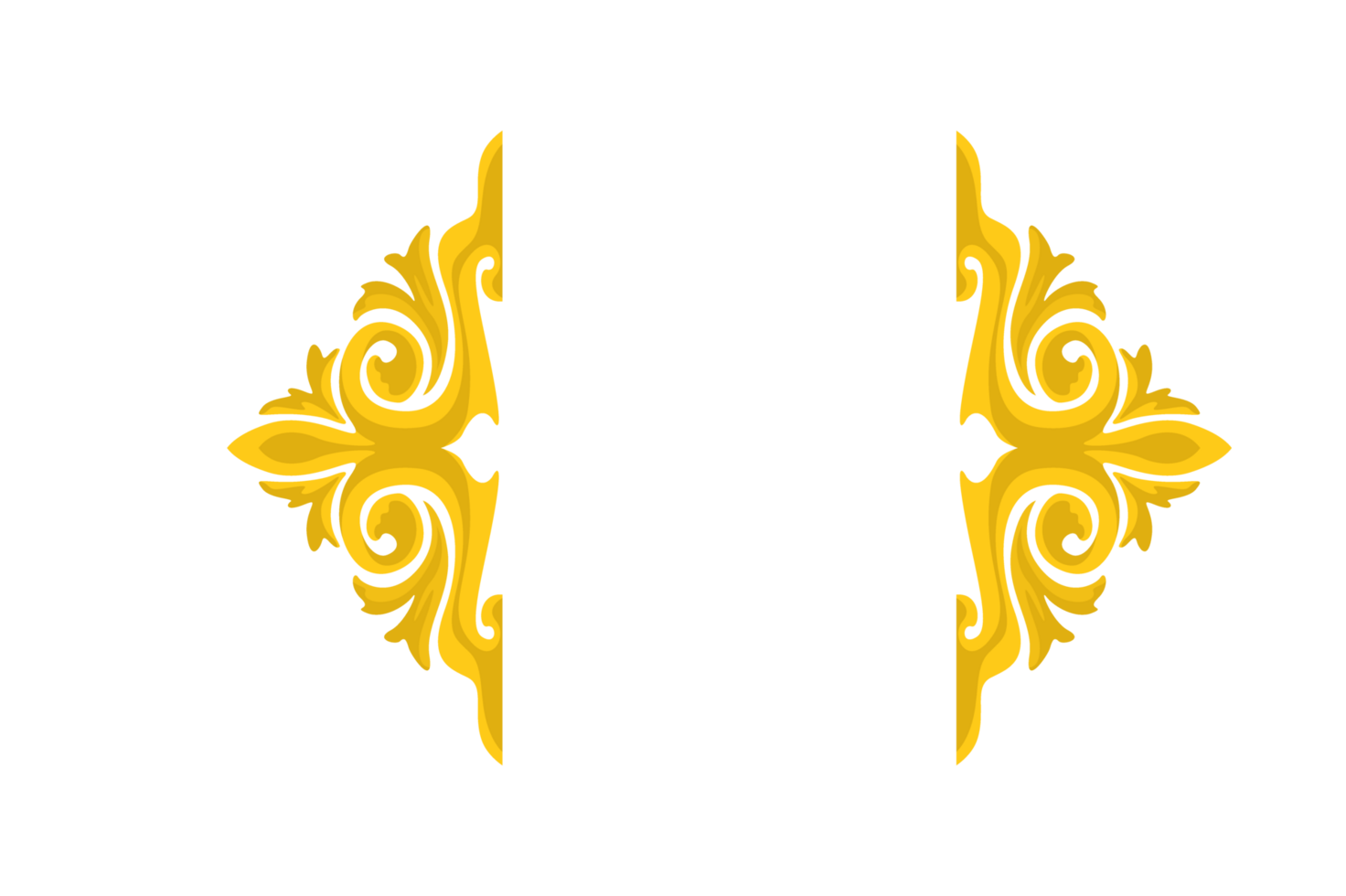 Flora Ornament Border With Design With Transparent Background png