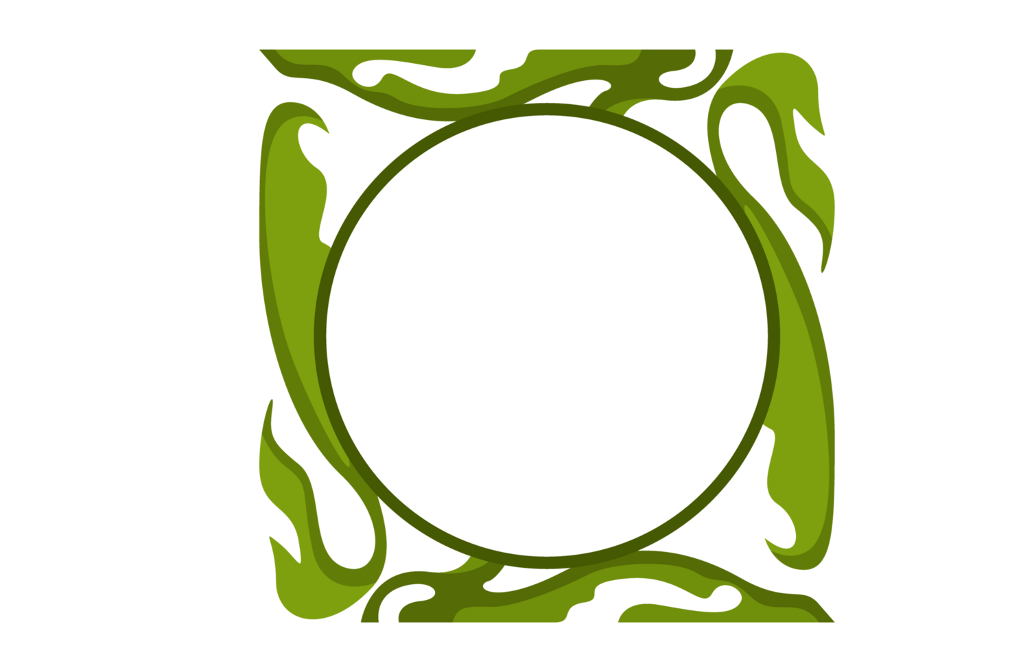 Flora Ornament Border With Design With Transparent Background png