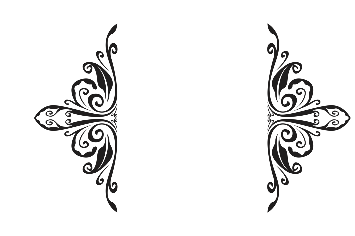 Flora Ornament Border With Design With Transparent Background png