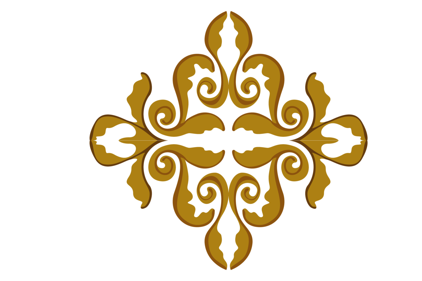 Flora Ornament Border With Design With Transparent Background png